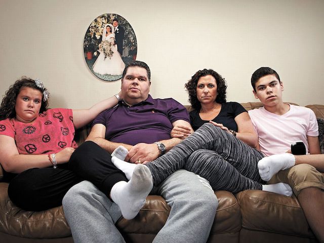 Jonathan Tapper and his family on Gogglebox