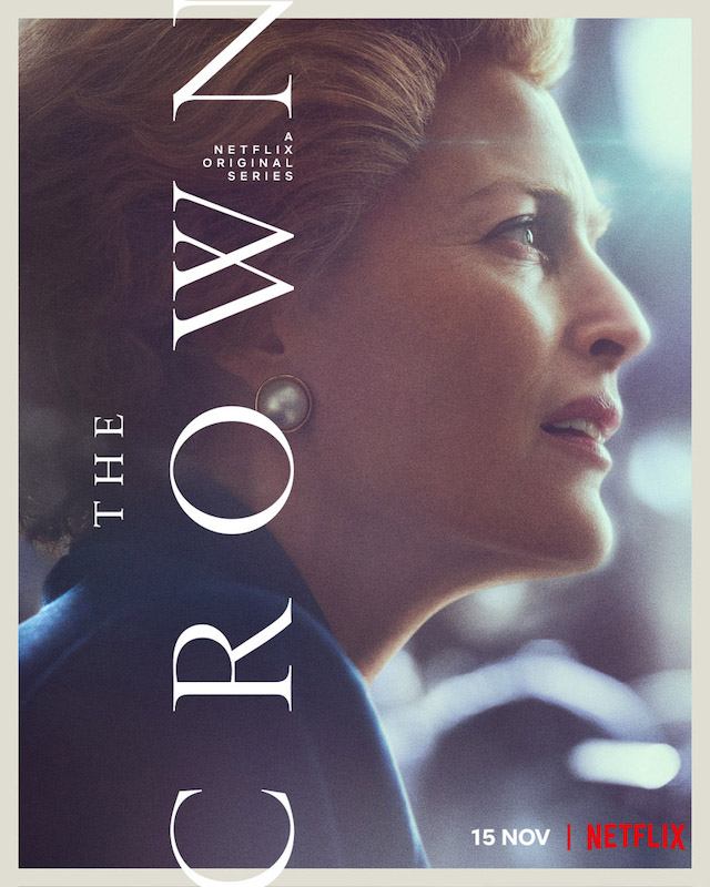 Gillian Anderson as Margaret Thatcher in The Crown