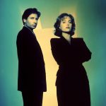 David Duchovny and Gillian Anderson as Mulder Scully on The X-Files in 1993