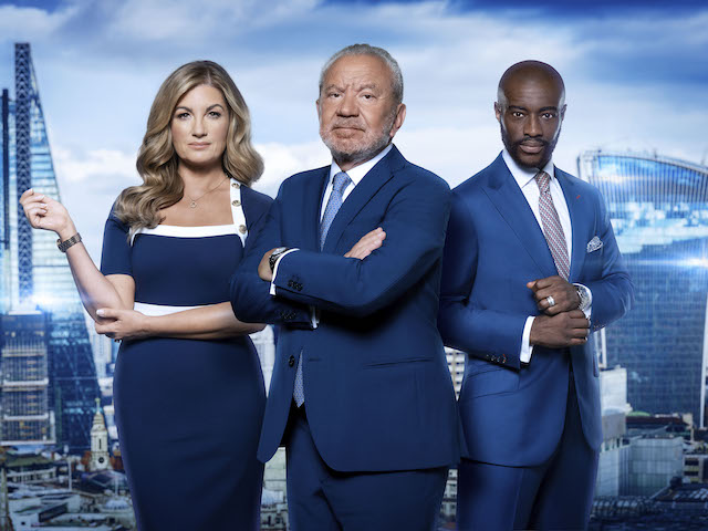 Karren Brady, Lord Sugar and Tim Campbell in The Apprentice