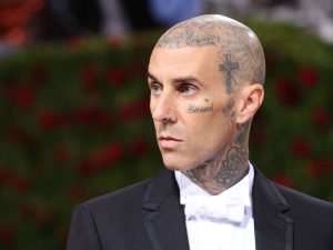 Travis Barker pictured on May 2, 2022
