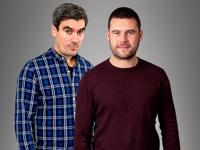 Cain and Aaron on Emmerdale on June 10, 2020