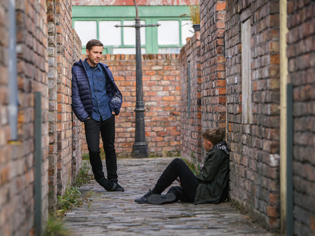 Todd and Dylan on Coronation Street on October 23, 2020