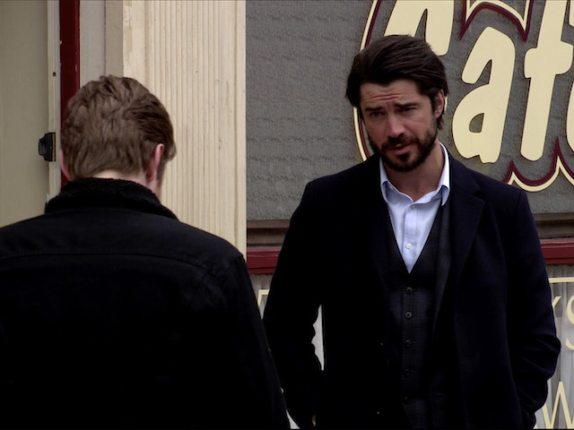 Adam and Daniel on Coronation Street on July 15, 2020