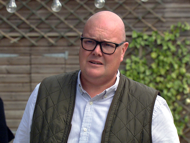 Paddy on Emmerdale on October 1, 2020