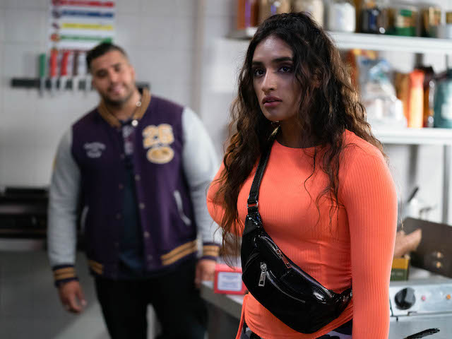 Jags and Habiba on EastEnders on September 8, 2020