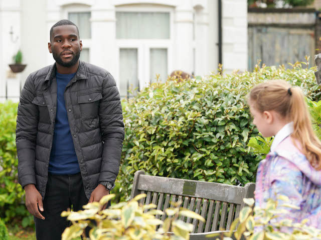 Isaac and Amy on EastEnders on October 1, 2020