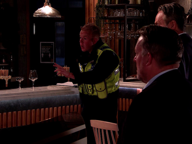 Scott and Craig on Coronation Street on October 26, 2020