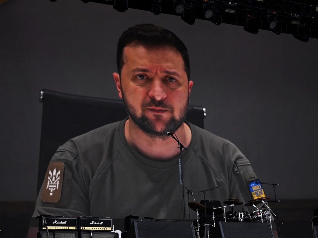 Volodymyr Zelensky pictured on June 24, 2022