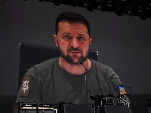 Volodymyr Zelensky pictured on June 24, 2022
