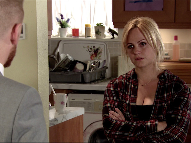 Gary and Sarah on Coronation Street on August 14, 2020