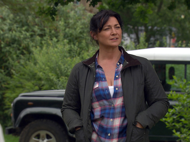 Harriet, Malone and Moira on Emmerdale on July 6, 2020