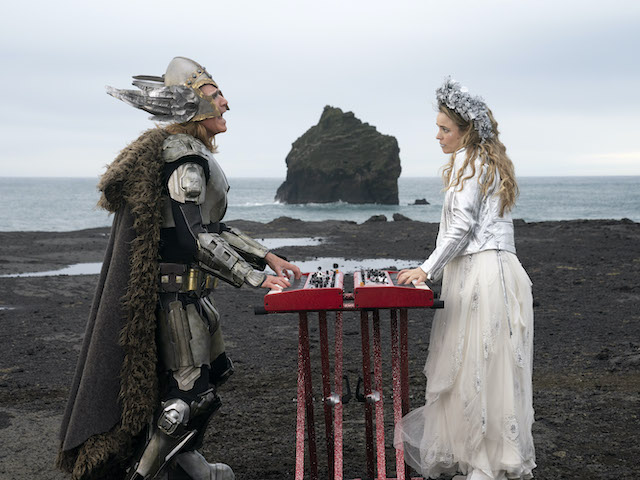Will Ferrell as Lars and Rachel McAdams as Sigrit in Eurovision Song Contest: The Story of Fire Saga