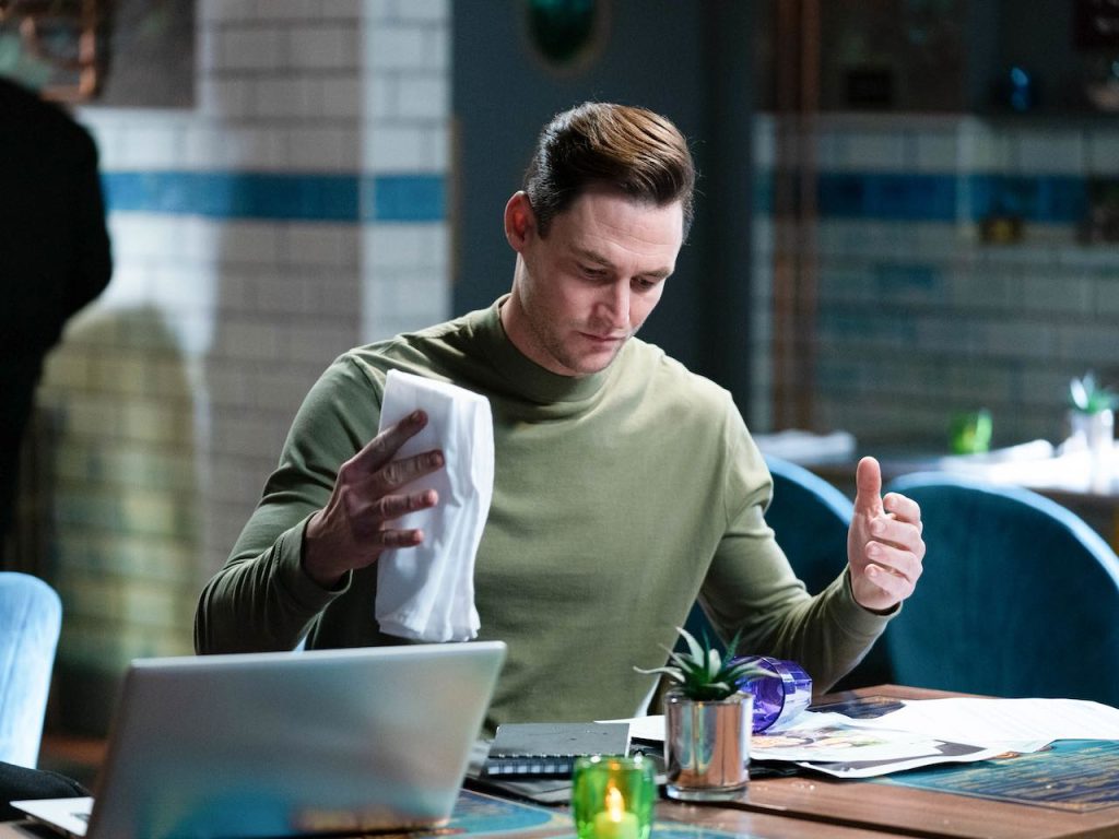 James Farrar as Zack Hudson on EastEnders