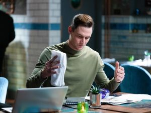 James Farrar as Zack Hudson on EastEnders