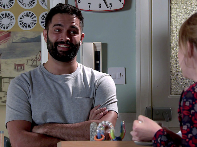 Imran and Toyah on Coronation Street on December 25, 2020