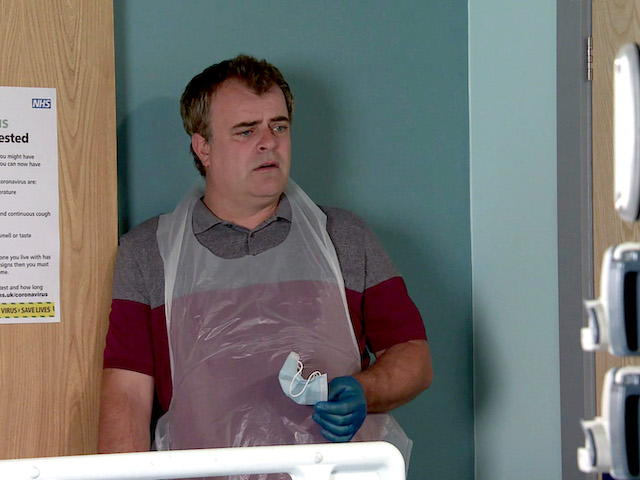 Steve on Coronation Street on October 19, 2020
