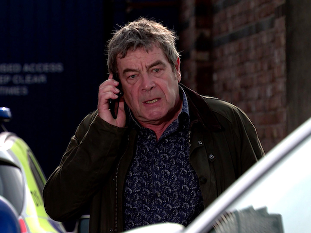 Jenny, Johnny and Scott on Coronation Street on October 30, 2020