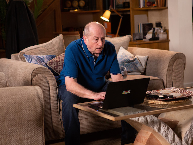 Geoff on Coronation Street on July 8, 2020