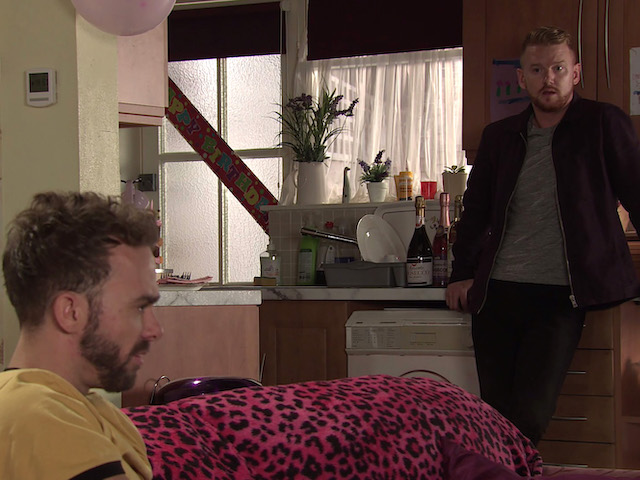 David and Gary on Coronation Street on October 14, 2020