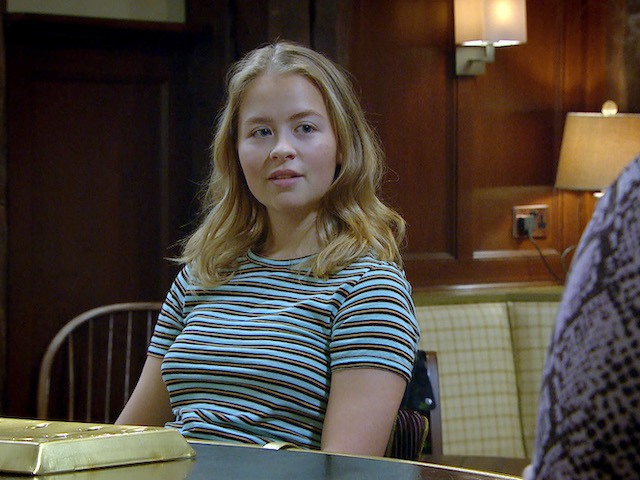 Liv on Emmerdale on September 25, 2020