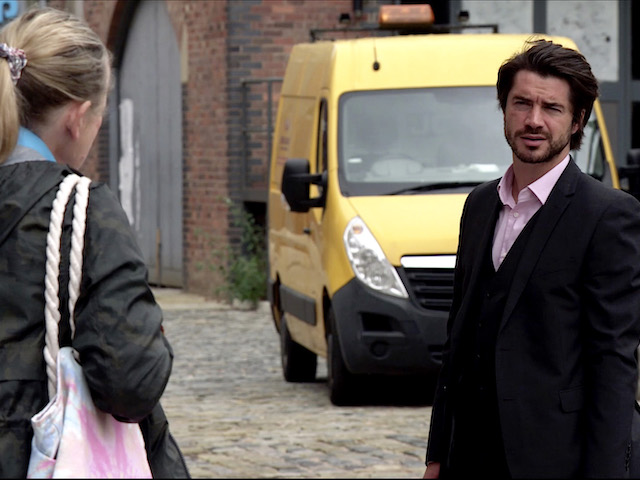 Adam and Bernie on Coronation Street on August 10, 2020