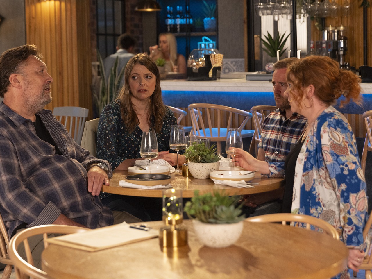 Ross, Tracy, Tyrone and Fiz on Coronation Street on September 15, 2026
