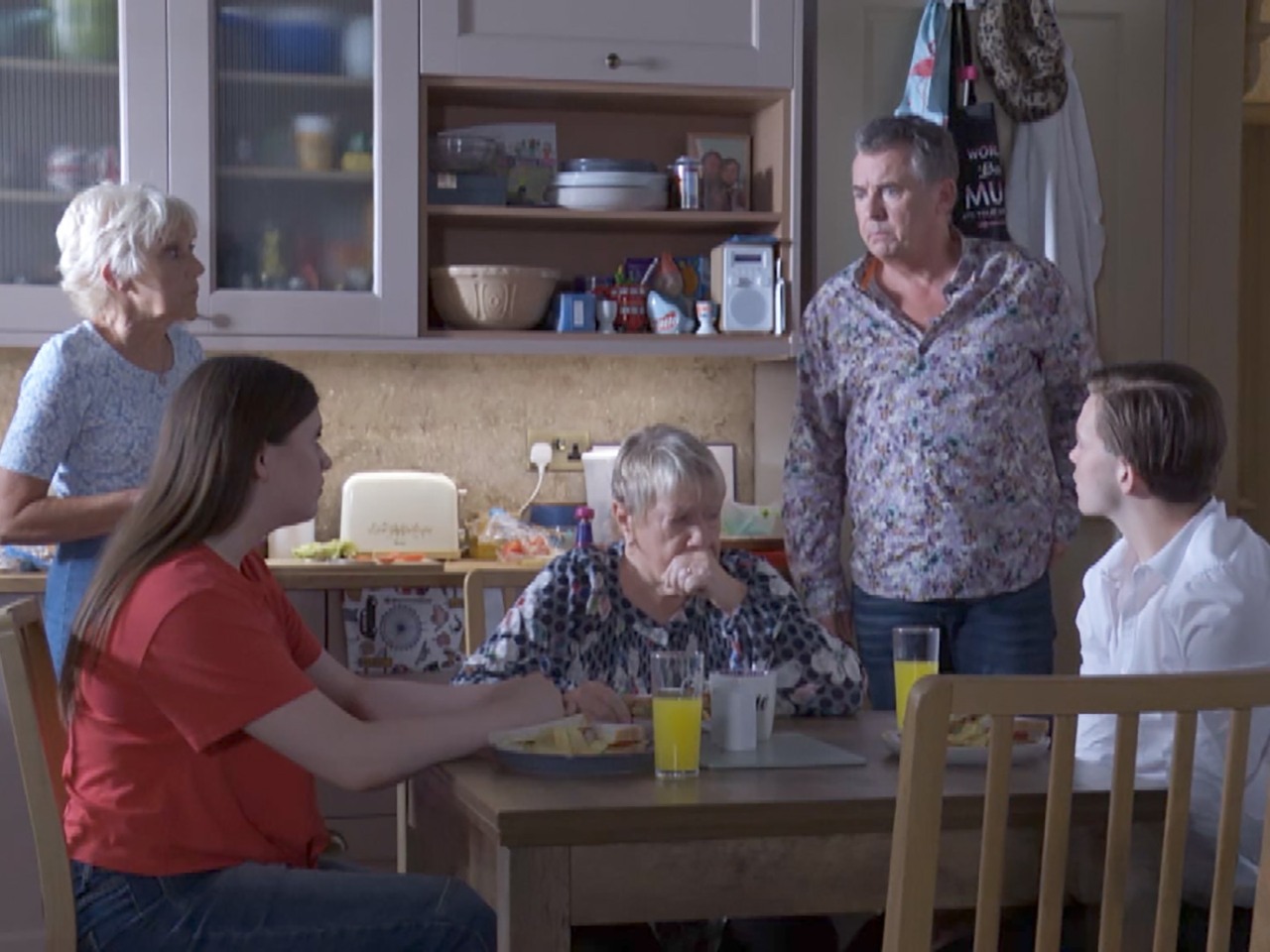 Jean, Lily, Big Mo, Alfie and Tommy on EastEnders on September 15, 2026
