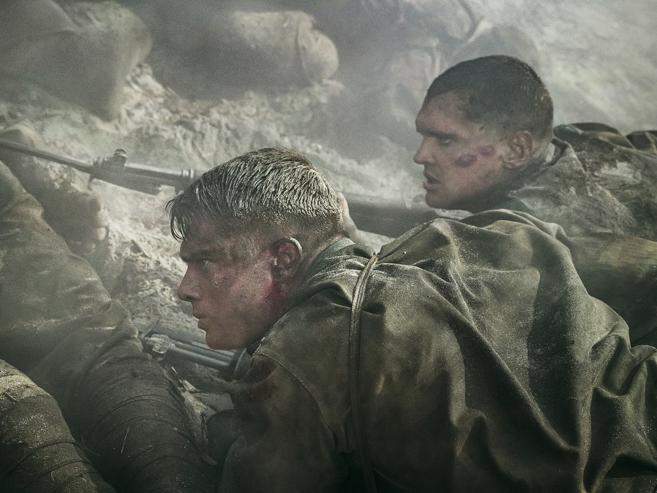 Nicholas Galitzine as John McLaughry and Ray Nicholson as Tony Butkovich in The Mosquito Bowl