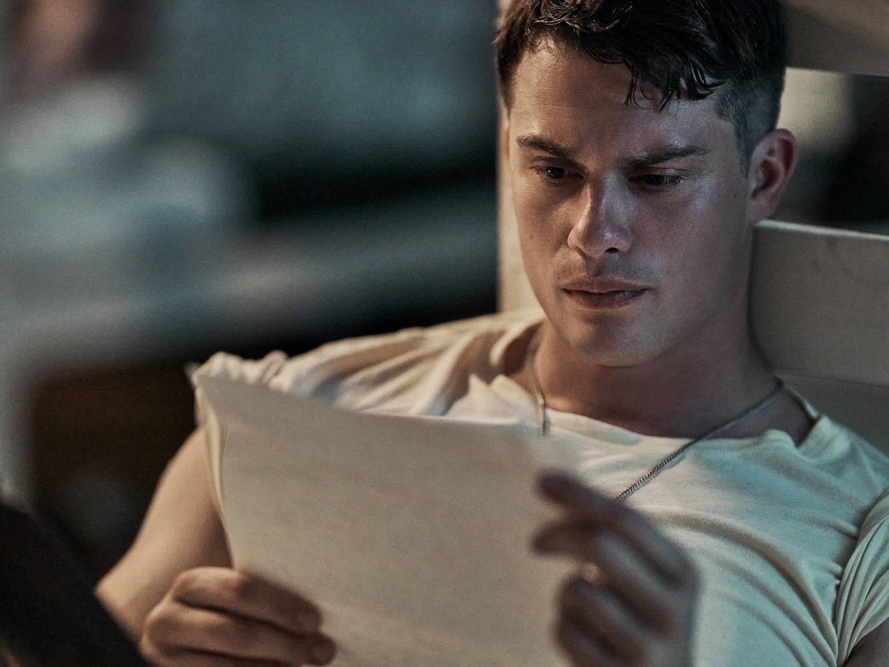 Nicholas Galitzine as John McLaughry in The Mosquito Bowl