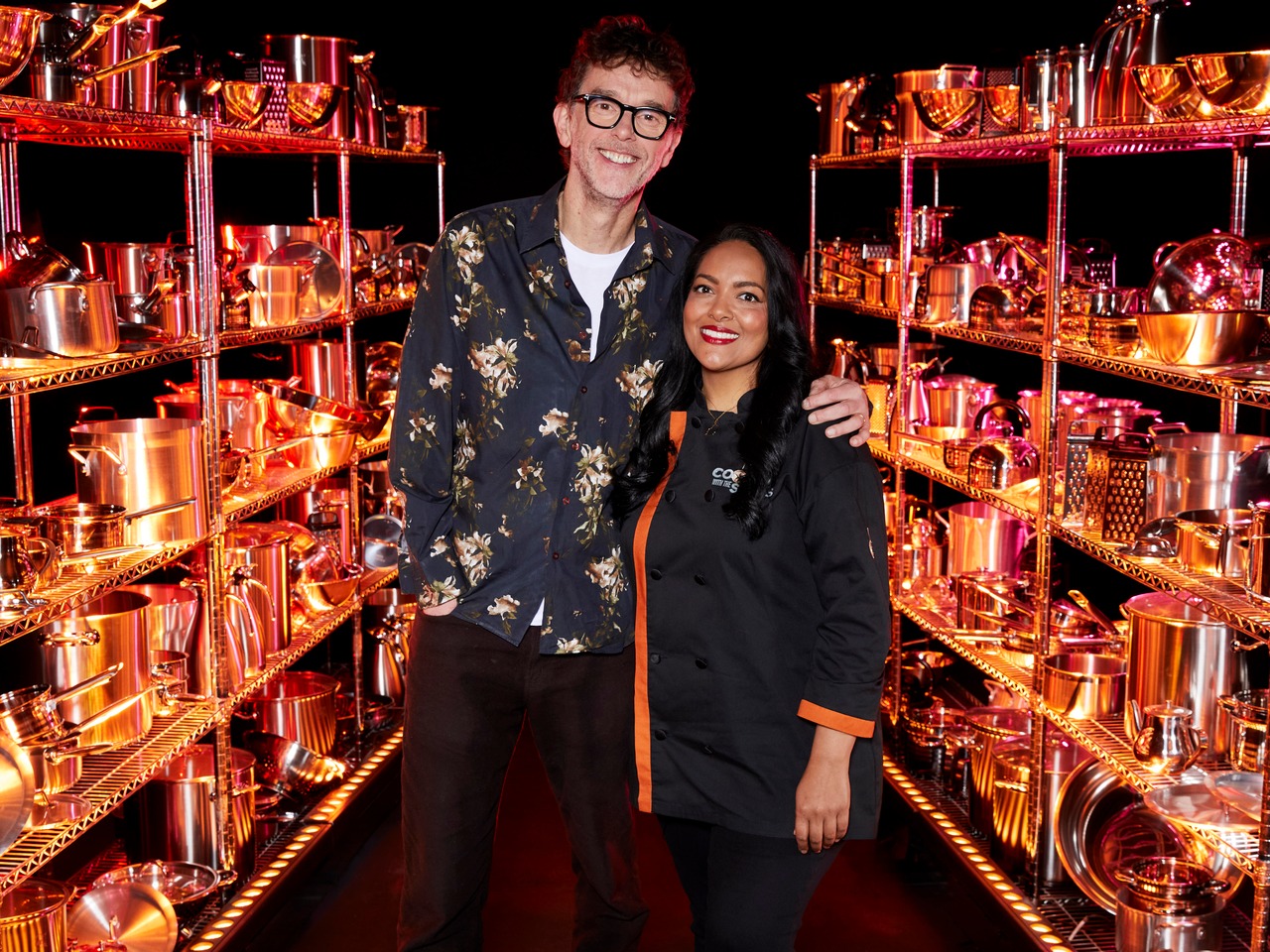 Mark Charnock and Shelina Permalloo for Cooking With The Stars season six