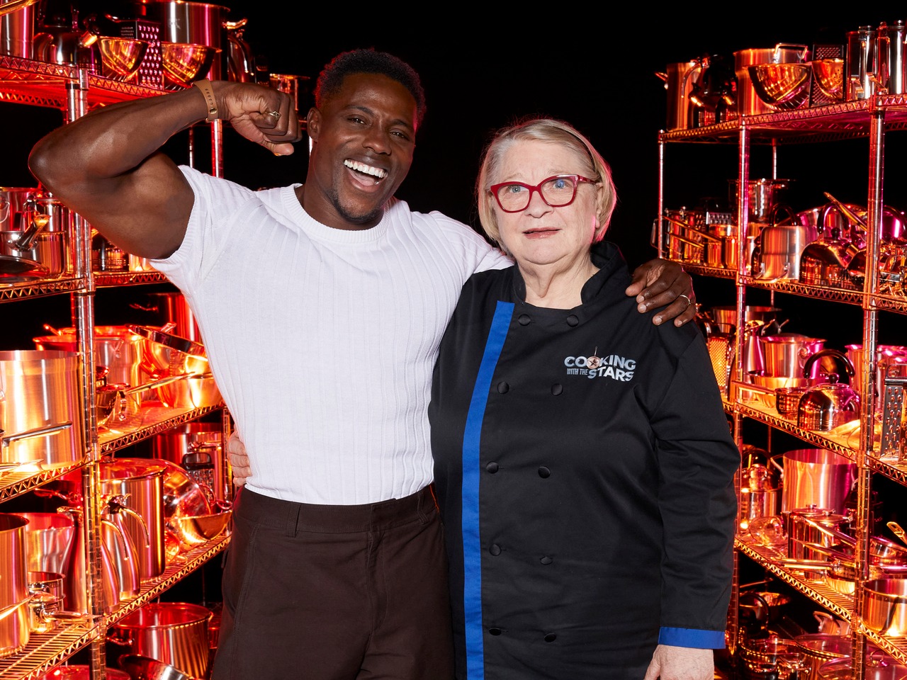Harry Aikines-Aryeetey and Rosemary Shrager for Cooking With The Stars season six