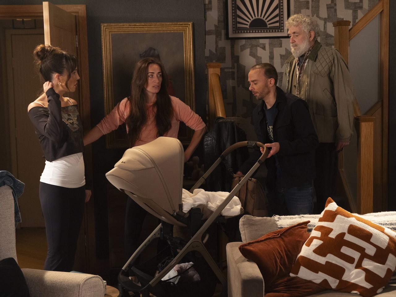 Jodie, Shona, David and Doug on Coronation Street on September 11, 2026