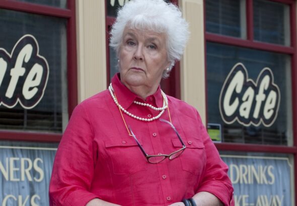Stephanie Cole as Sylvia Goodwin in Coronation Street