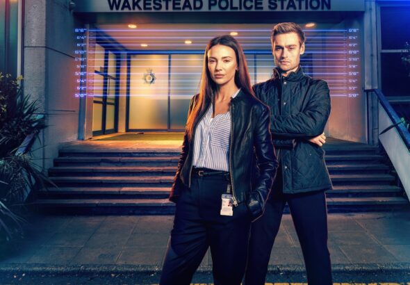 Michelle Keegan and Douglas Booth in The Blame