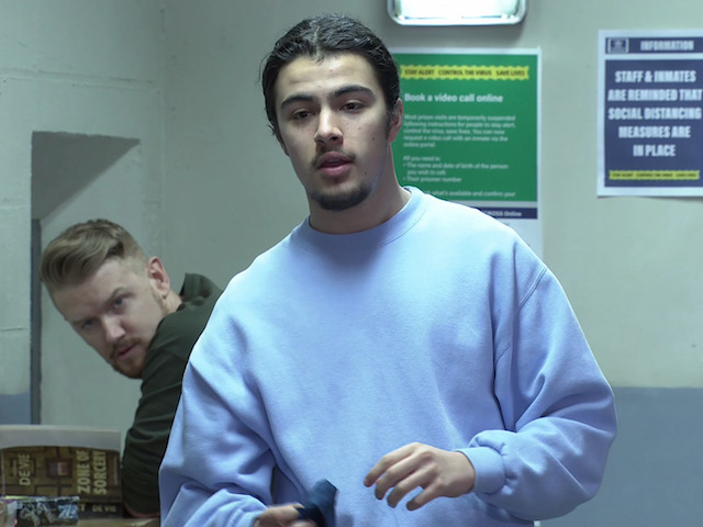 Gary and Kai on Coronation Street on February 26, 2021