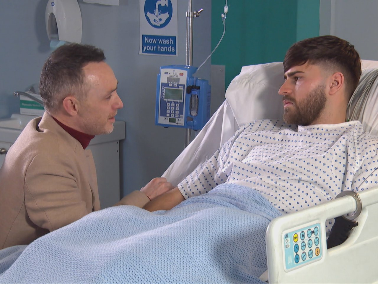 James and Romeo on Hollyoaks on March 11, 2024