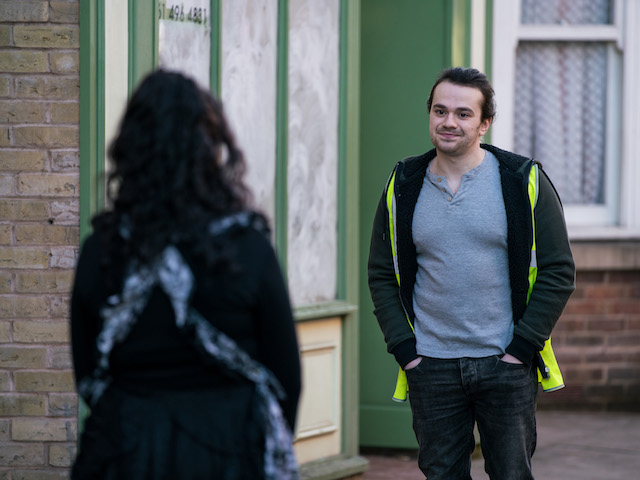 Seb on Coronation Street on April 1, 2021