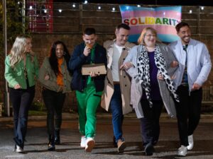 The villagers on Hollyoaks on November 13, 2023