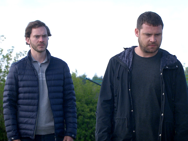 Ben and Aaron on Emmerdale on June 14, 2021