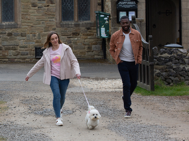 Andrea, Princess and Ethan on Emmerdale on June 10, 2021