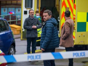 Billy, Paul and Todd on Coronation Street on February 1, 2021