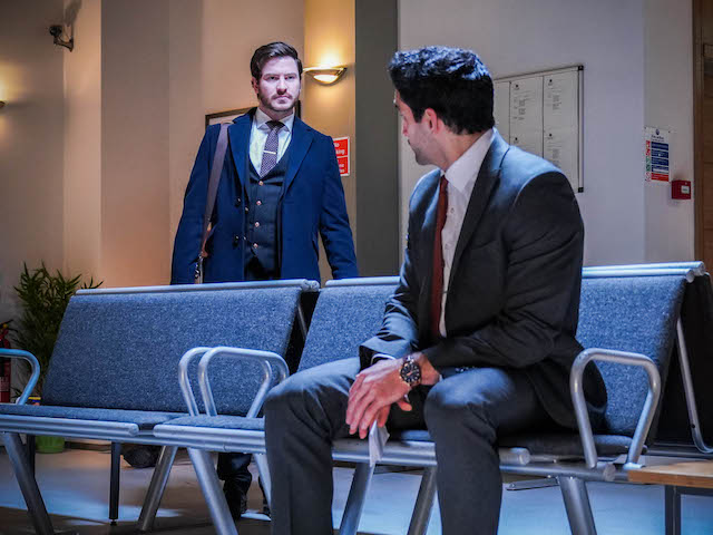 Gray and Kush on EastEnders on April 15, 2021