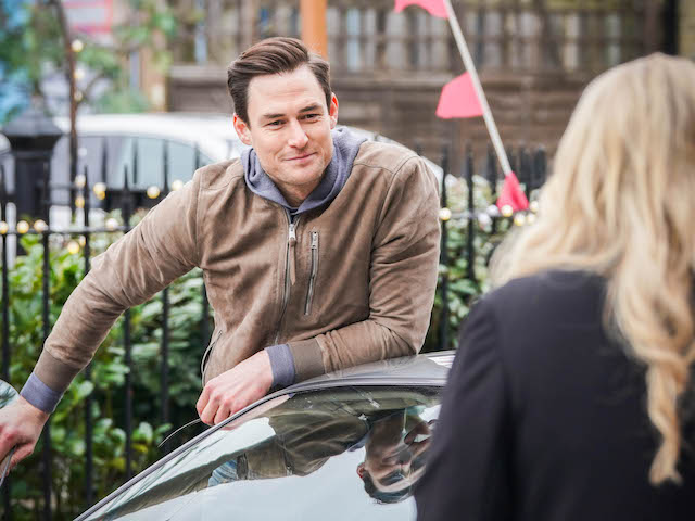 Zack and Sharon on EastEnders on April 6, 2021