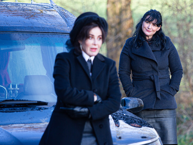 Moira on Emmerdale on February 25, 2021
