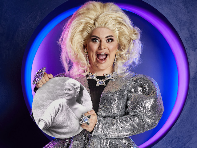 Baga Chipz impersonating Kim Woodburn for The Celebrity Circle