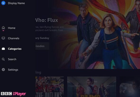 BBC iPlayer interface