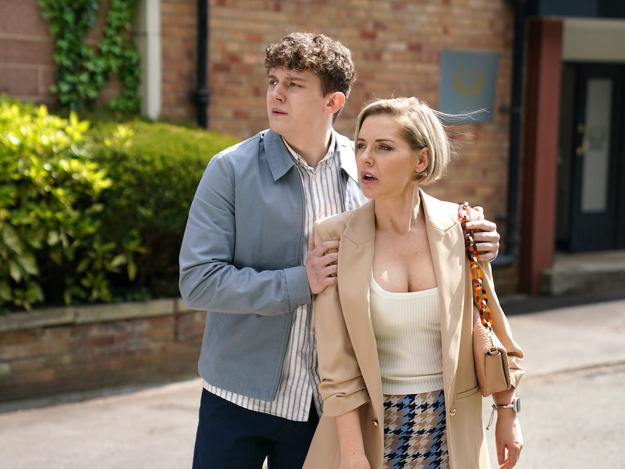 Lucas and Leela on Hollyoaks on July 10, 2024