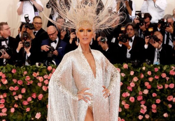 Celine Dion at the Met Gala in New York on May 6, 2019