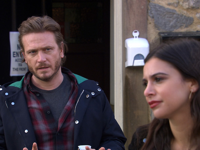 David and Meena on Emmerdale on May 4, 2021
